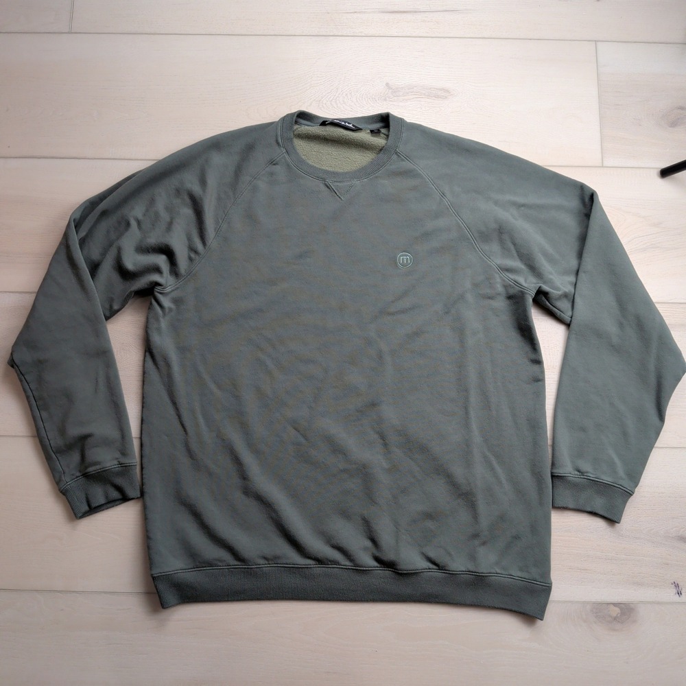 Travis Mathew Cloud OG 3.0 Crewneck Golf Sweater Mens XXL Green 1MT467